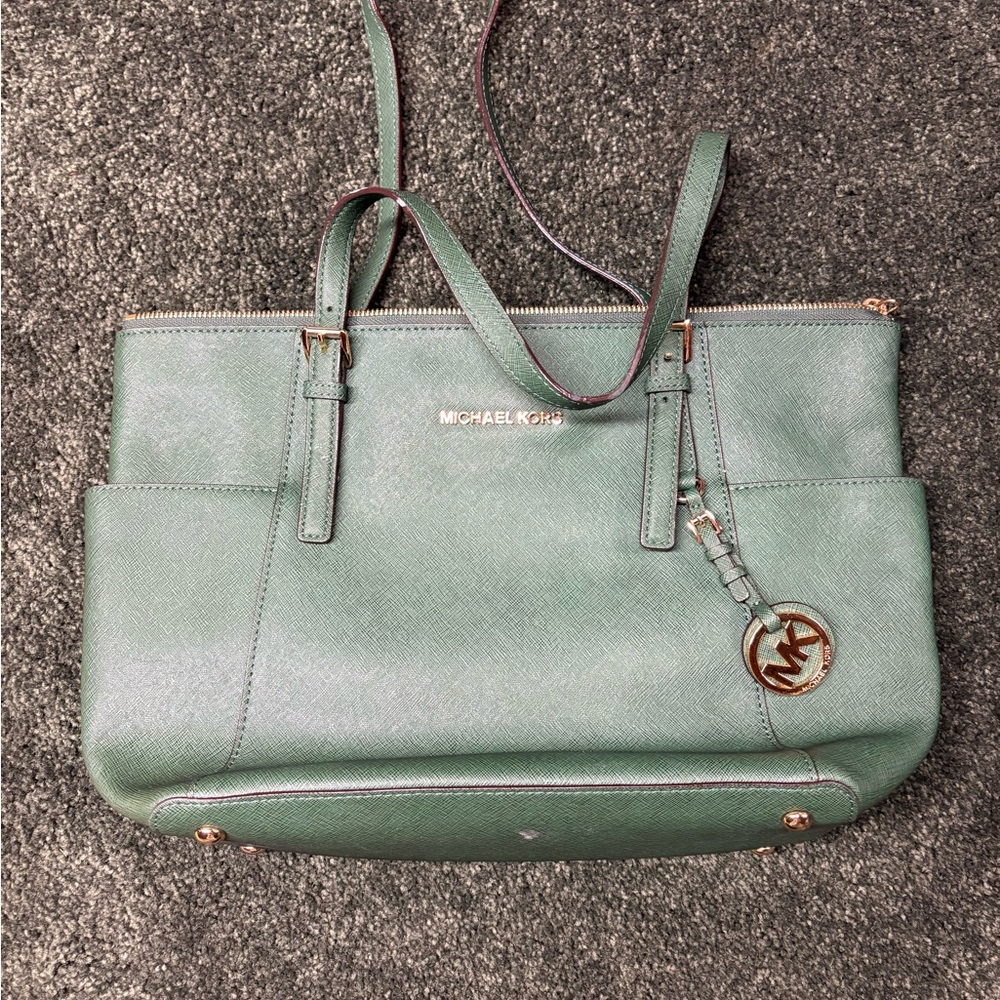 Michael Kors Sage Green Tote Bag